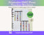 Cross Stitch DMC Number Order Floss Tracker Planner Stickers PDF