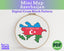 Azerbaijan Cross Stitch Pattern: Tiny Flag Map