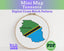 Tanzania Cross Stitch Pattern: Tiny Flag Map