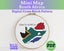 South Africa Cross Stitch Pattern: Mini Flag Map