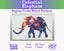 Celestial Elephant Cross Stitch Pattern PDF