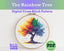 Rainbow Tree Cross Stitch Pattern