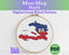 Haiti Cross Stitch Pattern: Mini Flag Map