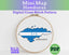 Honduras Cross Stitch Pattern: Tiny Flag Map