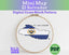 El Salvador Cross Stitch Pattern: Tiny Flag Map