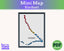 Kiribati Cross Stitch Pattern: Tiny Flag Map