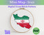 Tiny Little Iran flag map Digital Cross Stitch Pattern PDF Small Pattern Instant download Travel Souvenir