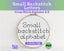 Small Backstitch Alphabet Cross Stitch Pattern