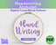 Handwriting Cross Stitch Alphabet Pattern PDF