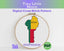 Benin Cross Stitch Pattern: Tiny Flag Map
