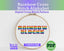 Rainbow Cross Stitch Alphabet: Block Capital Letters