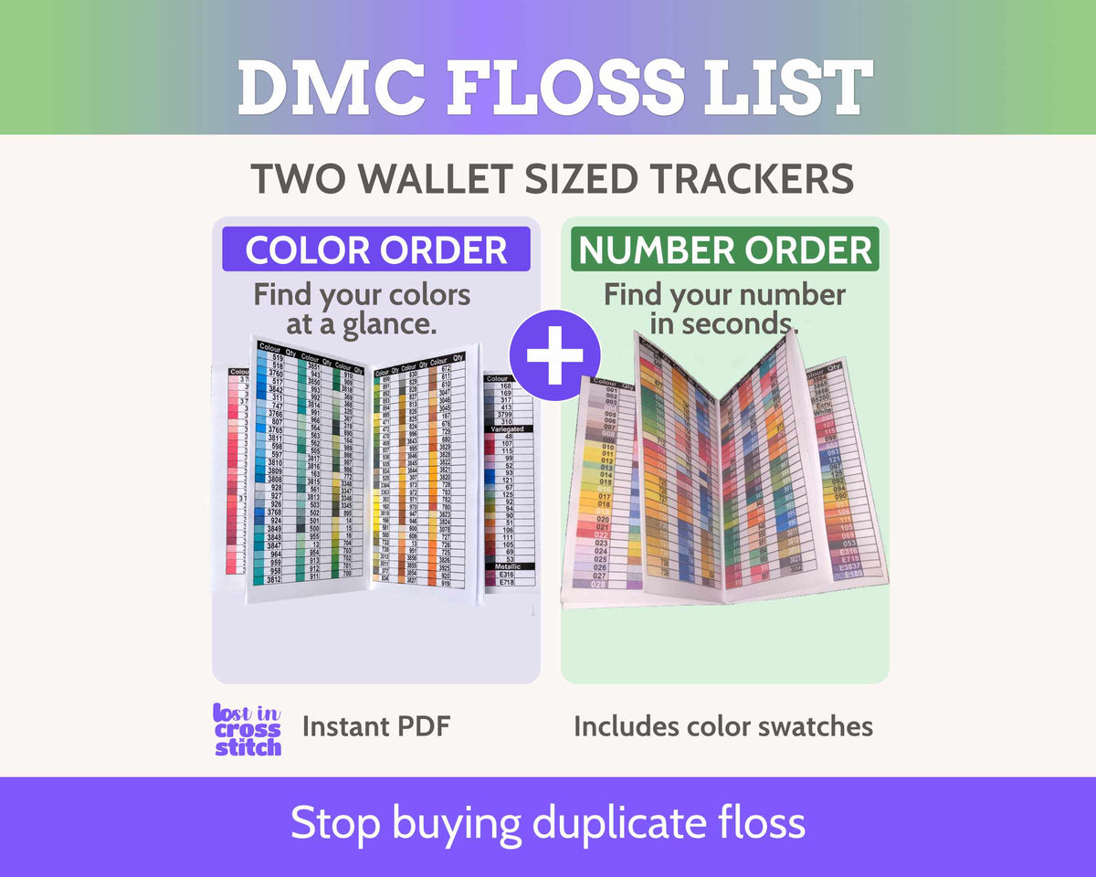 DMC Colour Chart Mini Book Set: Colour and Number Order Main image