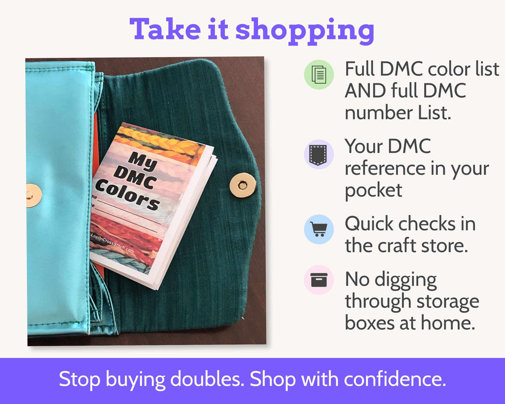 DMC Colour Chart Mini Book Set: Colour and Number Order