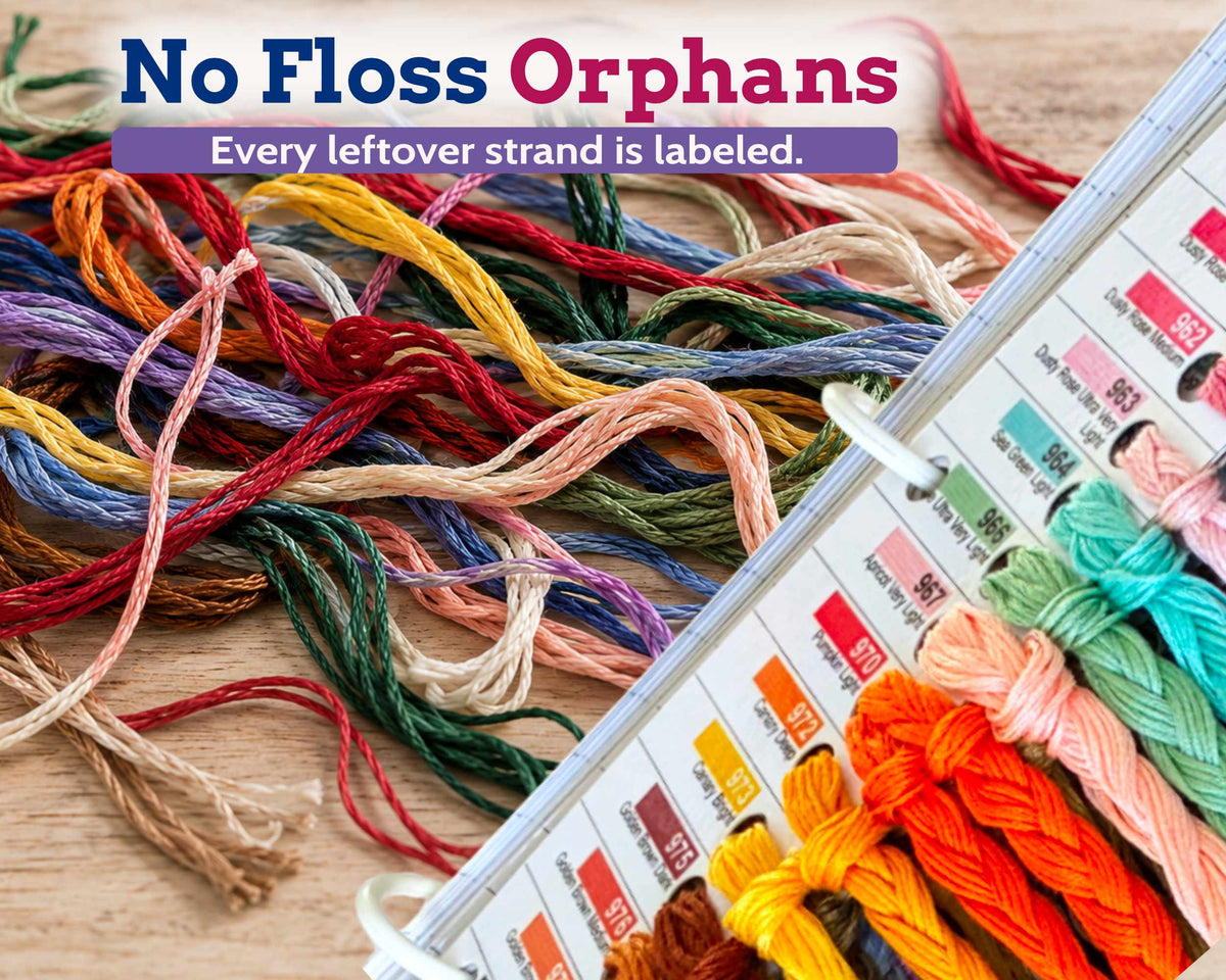 DMC Floss Organiser Cards: Colour Order