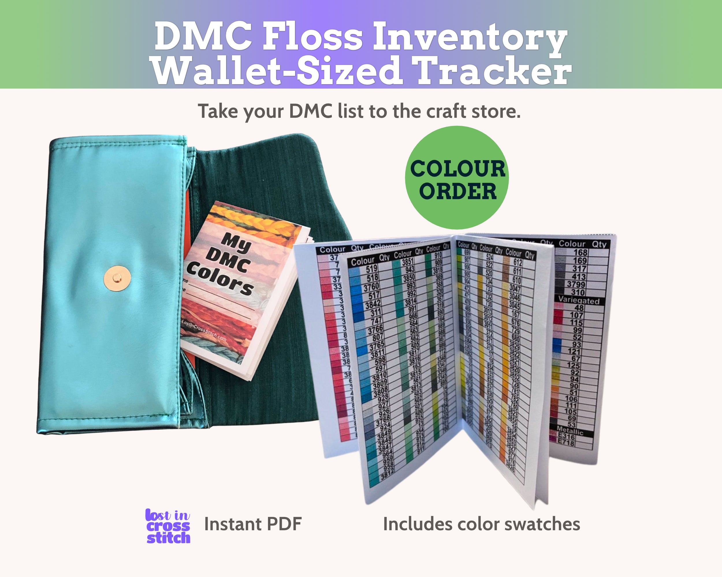 DMC Floss Mini Book: Colour Order Main image