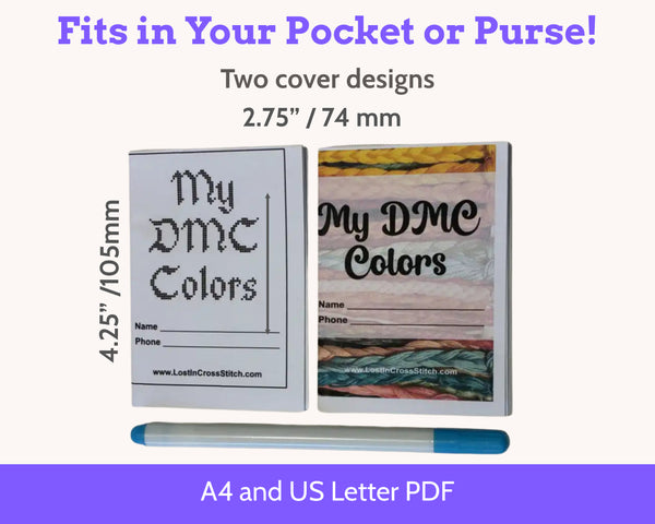 DMC Floss Mini Book: Colour Order