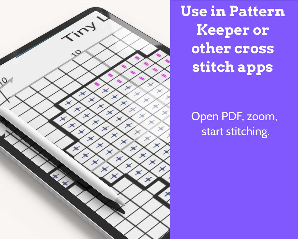Jersey Cross Stitch Pattern: Tiny Flag Map