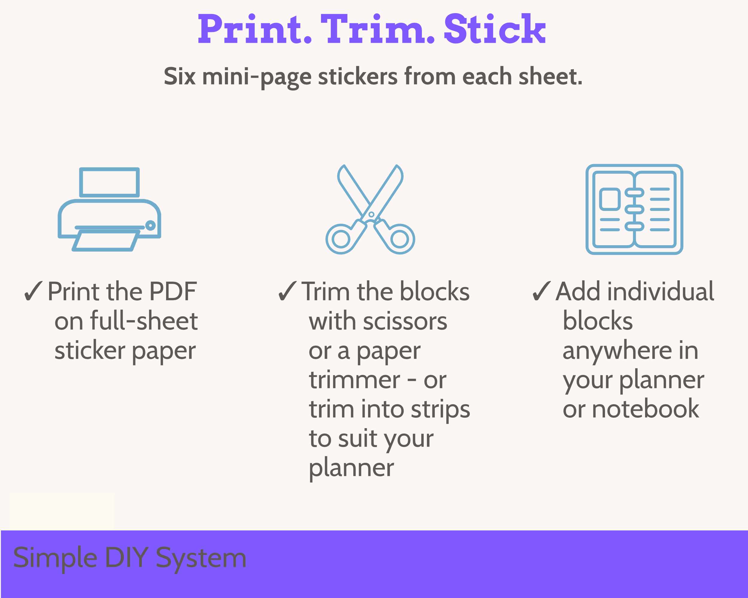 DMC Floss Tracker Planner Stickers: Colour Order