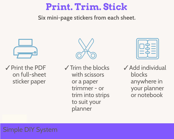 DMC Floss Tracker Planner Stickers: Colour Order