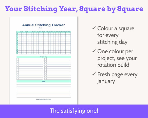 Cross Stitch WIP Tracker Kit - Printable