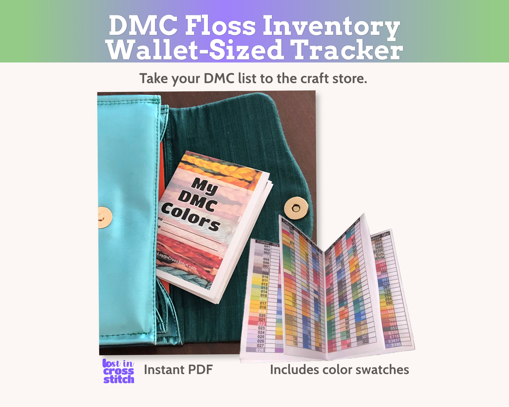 DMC Floss Stash Organizer Tracker Number Order Floss Mini Book for Cross Stitchers PDF