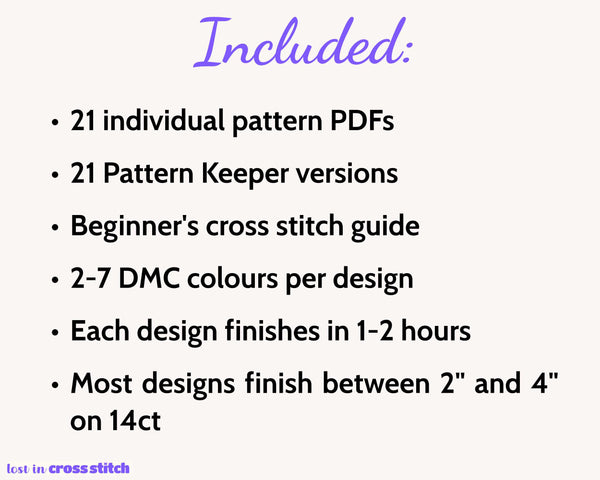 Caribbean Cross Stitch Pattern Bundle