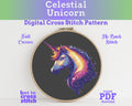 Celestial Unicorn Cross Stitch Pattern PDF