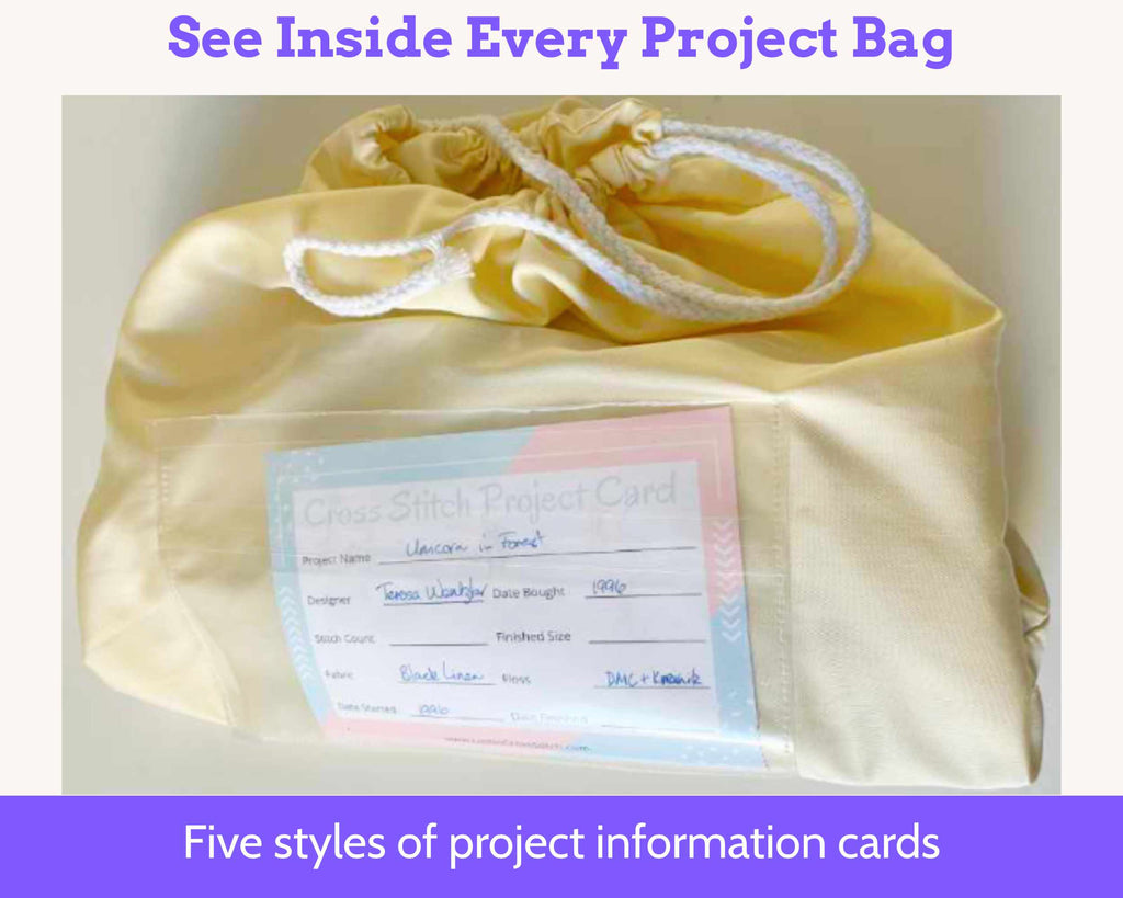 Project Organization Starter Kit - Printable Floss Drops, Cross Stitch Tracker & Project Bag Cards