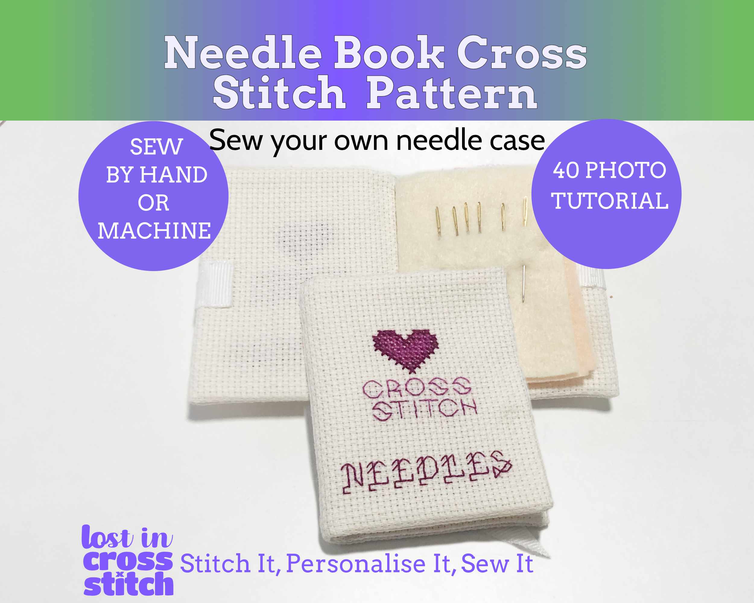 Cross Stitch Needle Case Pattern Main image