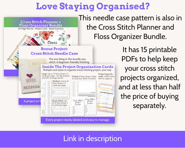 Cross Stitch Needle Case Pattern