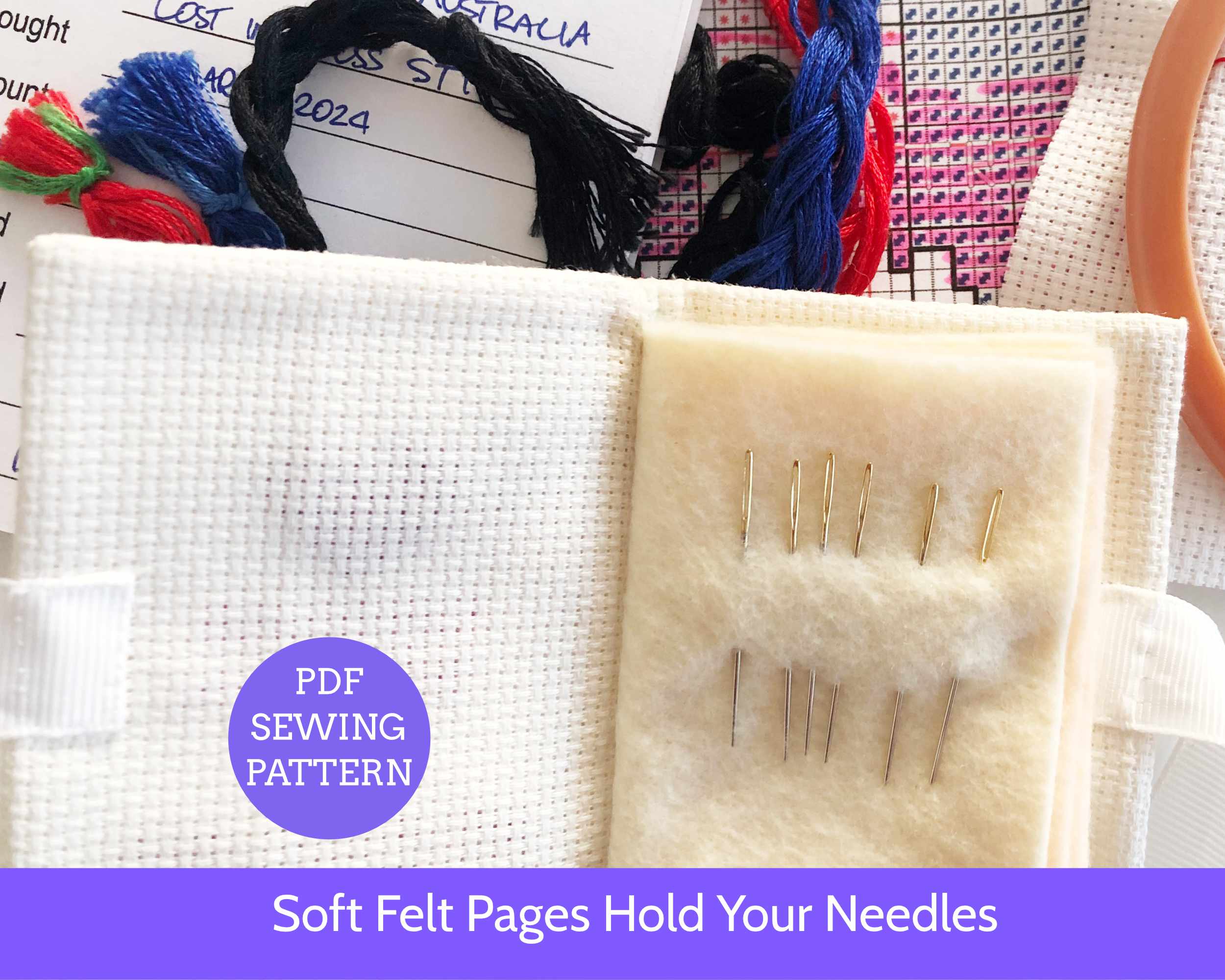Cross Stitch Needle Case Pattern