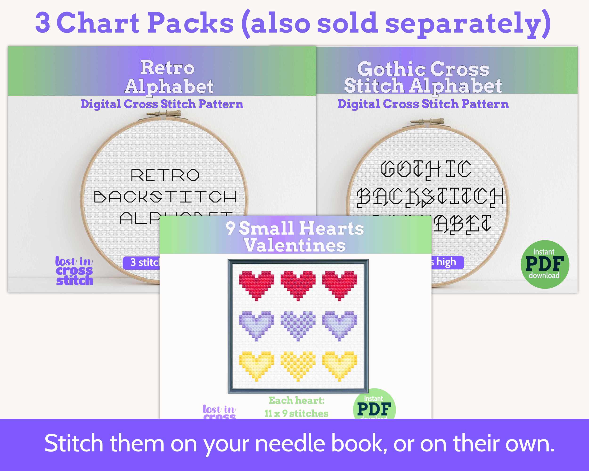 Cross Stitch Needle Case Pattern