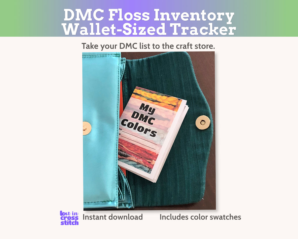 DMC Floss Inventory Tracker Mini Book for Cross Stitchers PDF