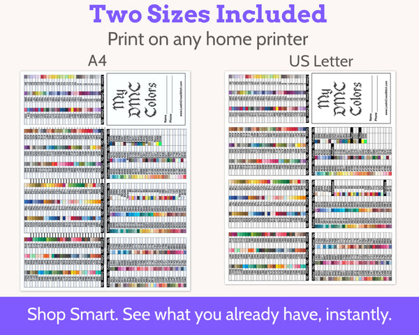 DMC Floss Stash Organizer Tracker Number Order Floss Mini Book for Cross Stitchers PDF