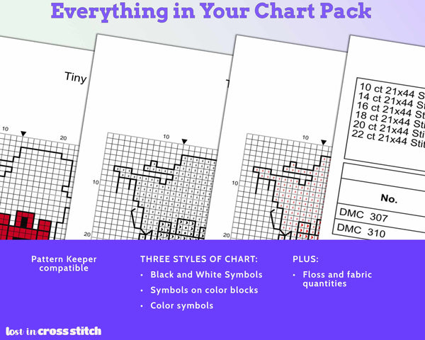 Gibraltar Cross Stitch Pattern: Tiny Flag Map
