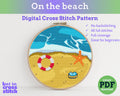 On the Beach Cross Stitch Pattern PDF