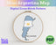 Argentina Cross Stitch Pattern: Tiny Flag Map