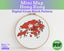 Hong Kong Cross Stitch Pattern: Mini Flag Map