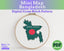 Bangladesh Cross Stitch Pattern: Tiny Flag Map