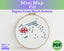 Fiji Cross Stitch Pattern: Tiny Flag Map