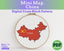 China Cross Stitch Pattern: Mini Flag Map