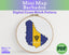 Barbados Cross Stitch Pattern: Mini Flag Map