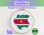 Suriname Cross Stitch Pattern: Tiny Flag Map