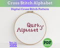 Quirky Cross Stitch Alphabet Pattern PDF
