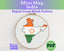 India Cross Stitch Pattern: Mini Flag Map