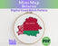 Belarus Cross Stitch Pattern: Tiny Flag Map