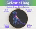 Celestial Dog Cross Stitch Pattern PDF