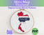 Thailand Cross Stitch Pattern: Mini Flag Map