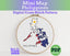 Philippines Cross Stitch Pattern: Mini Flag Map
