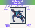 Celestial Turtle Cross Stitch Pattern PDF
